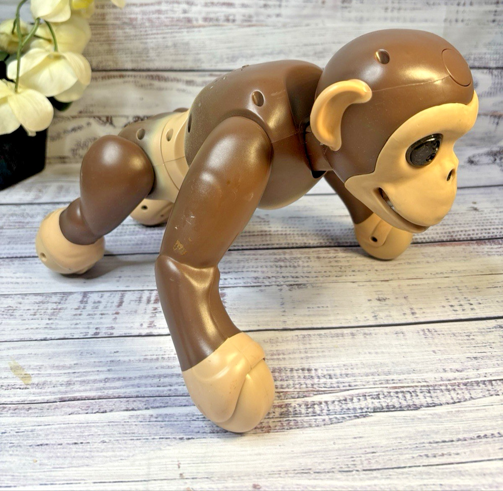 Spin Master Zoomer Chimp Interactive Robotic Monkey Electronic Pet Toy READ